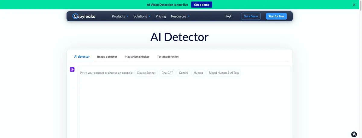 Copyleaks homepage